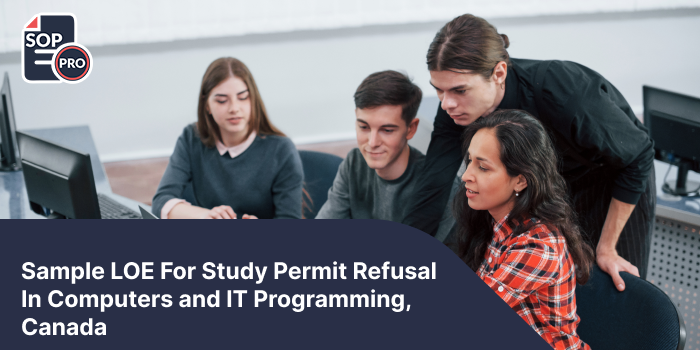 Sample LOE For Study Permit Refusal In Computers and IT Programming, Canada
