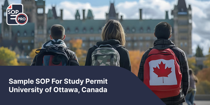 Sample SOP For Study Permit University of Ottawa, Canada