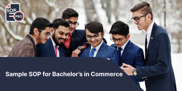 Sample SOP for Bachelor’s in Commerce