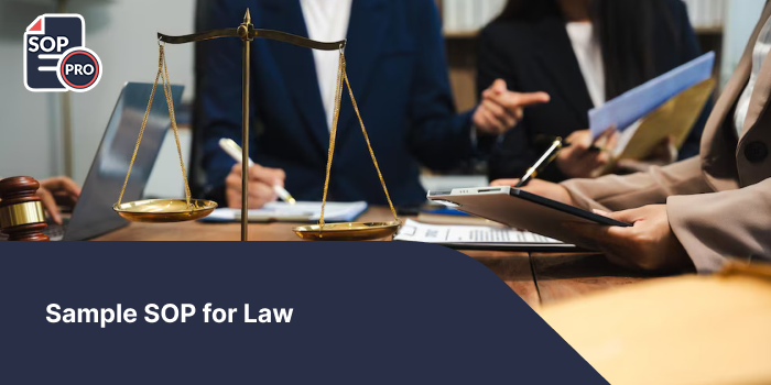 Sample SOP for Law