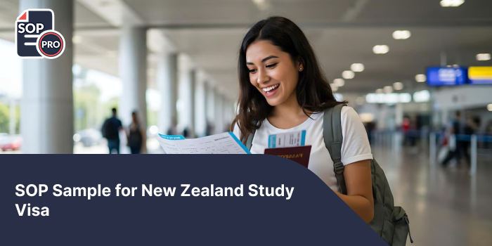 SOP Sample for New Zealand Study Visa