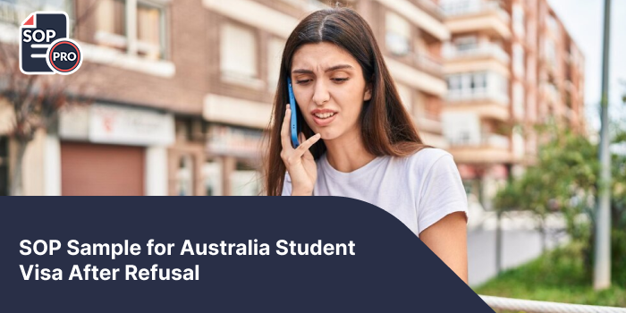 SOP Sample for Australia Student Visa After Refusal