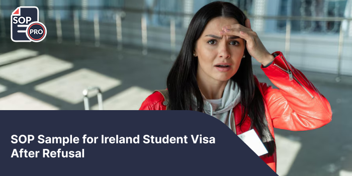 SOP Sample for Ireland Student Visa After Refusal